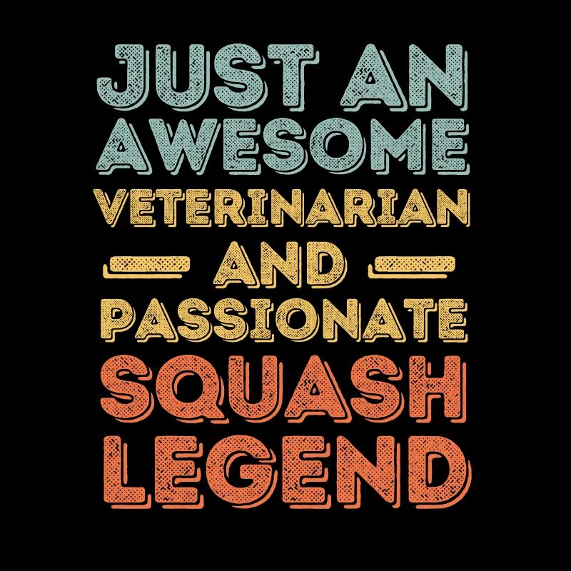 Veterinarian Squash legend retro