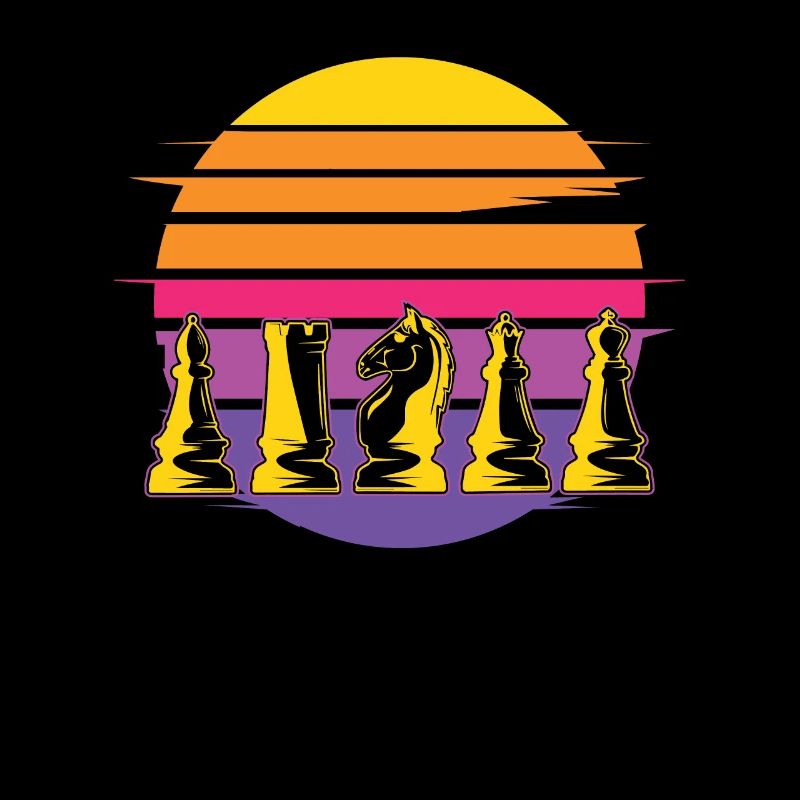 Chess Chess Chessplayer Retro character
