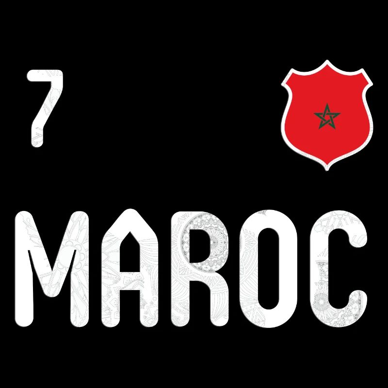 Teeshirt Maroc avec le numéro 7
