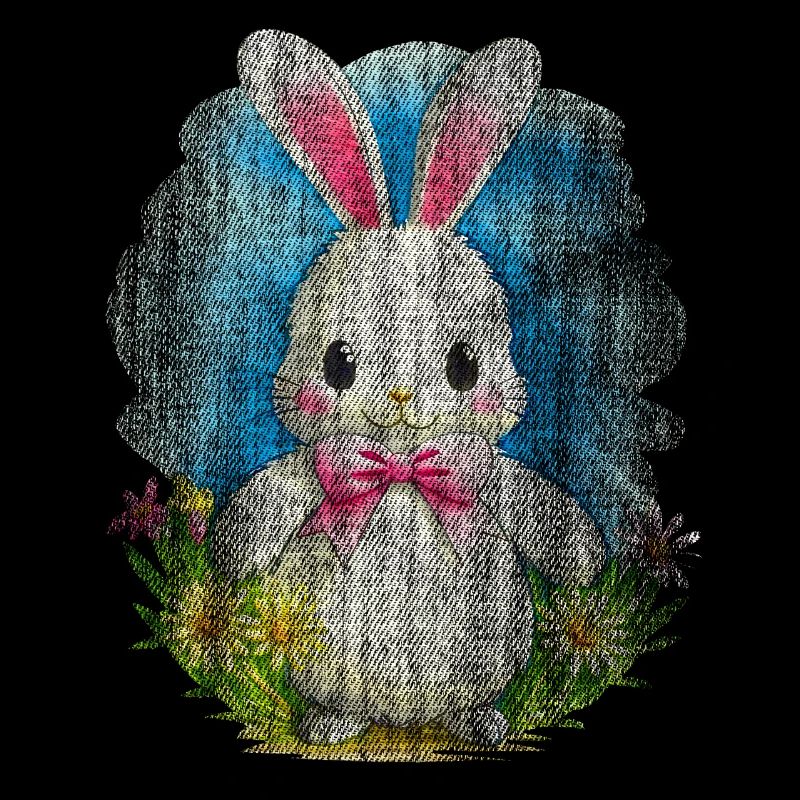White Bunny Easter