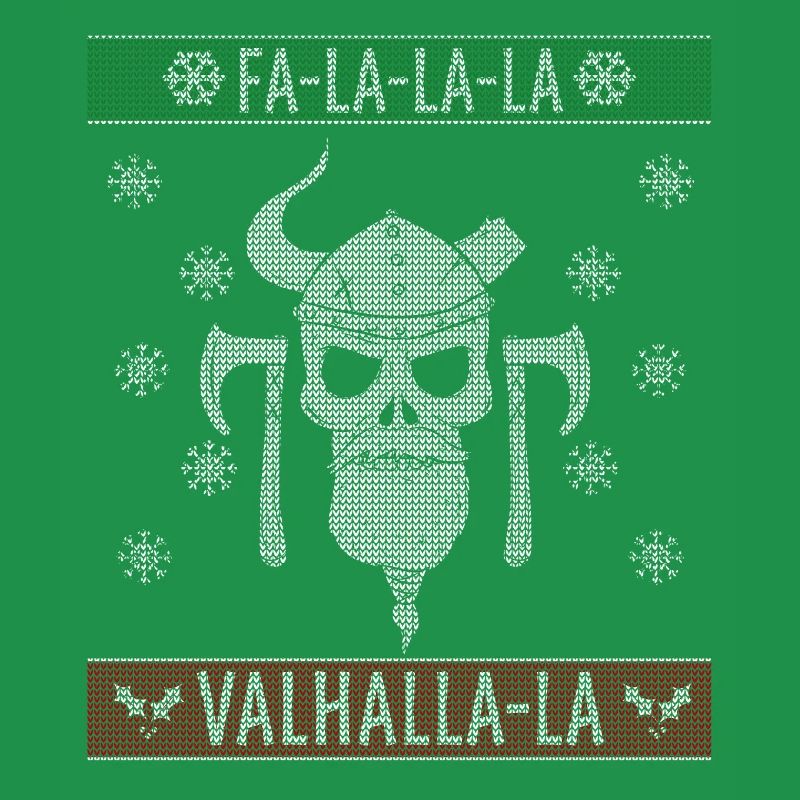 Pull de Noël laid Viking Valhalla Noël