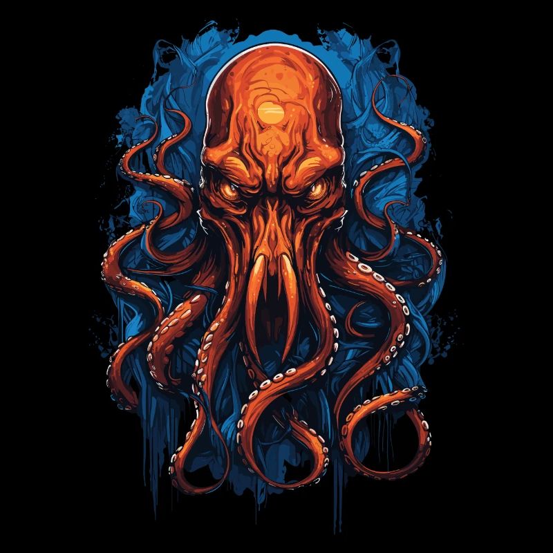 Alien Skull Octopus Squid Animal Creature