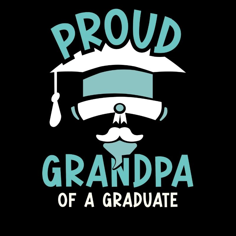 Stolzer Großvater Eines Absolventen Absolvent