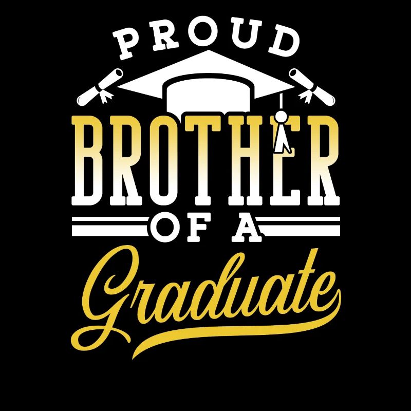 Fier frère d’un diplômé diplômé
