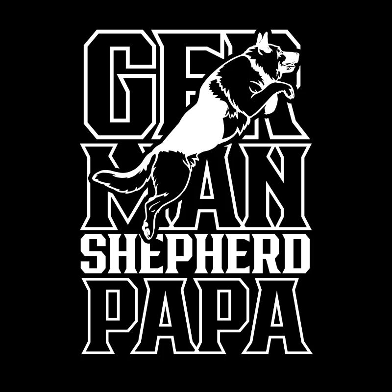 German Shepherd Dad Boy Type Cute Pet