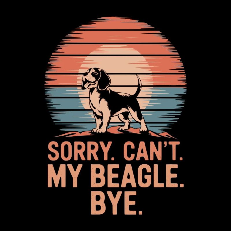 Beagle Saying Retro Vintage