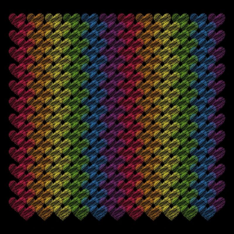 Pride Herzen Regenbogenfahne Regenbogen
