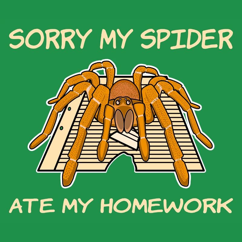 Mon araignée a mangé mes devoirs