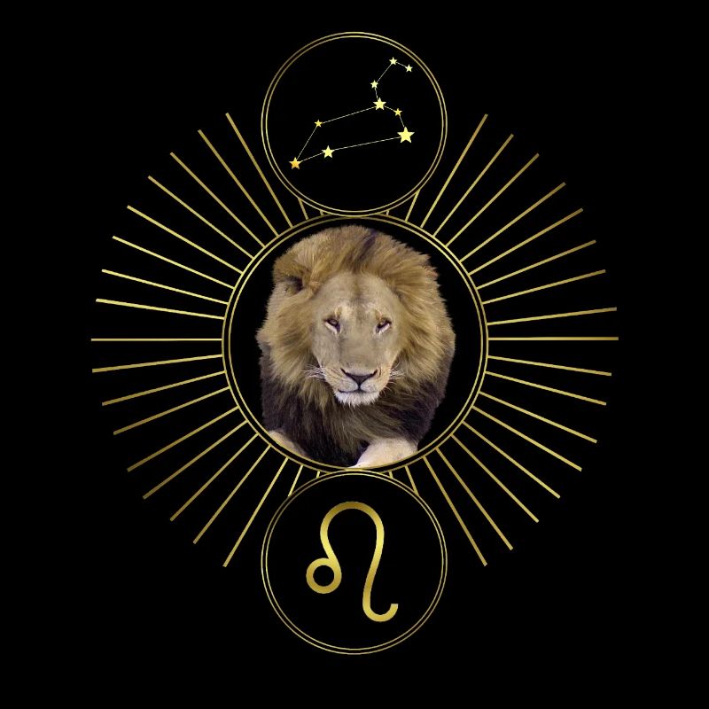 Constellation graphique d’astrologie du zodiaque du Lion