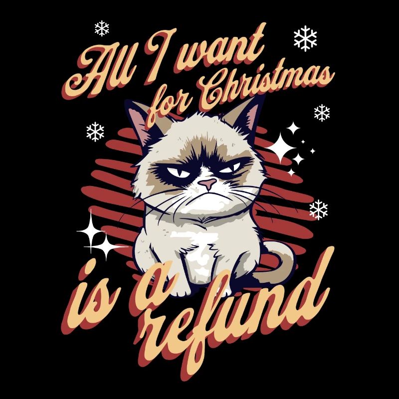 Angry Cat Xmas Sarcastic Funny Cat Meme
