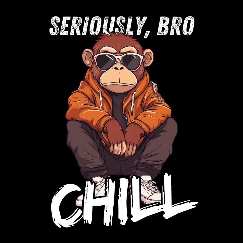 Seriously Bro Chill Monkey pour les joueurs gamers