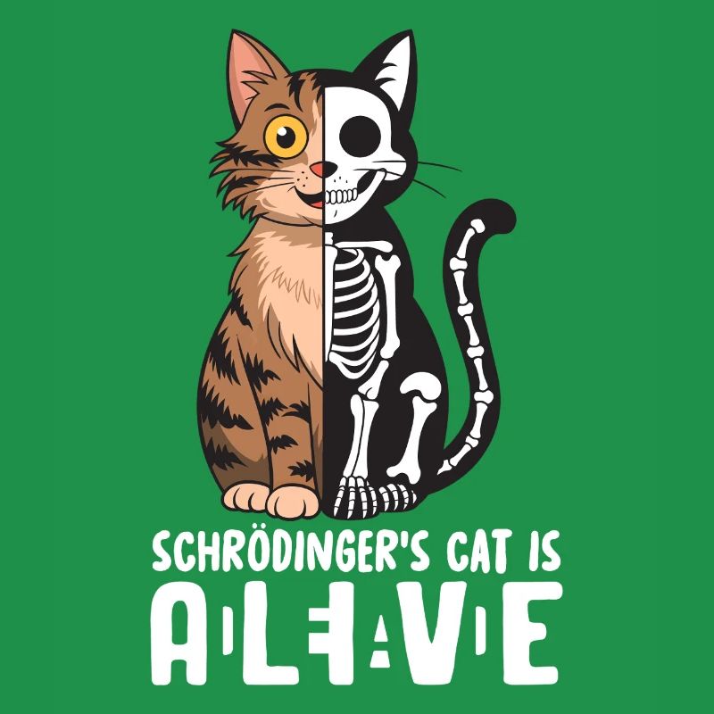 Le chat de Schrödinger mort et vif