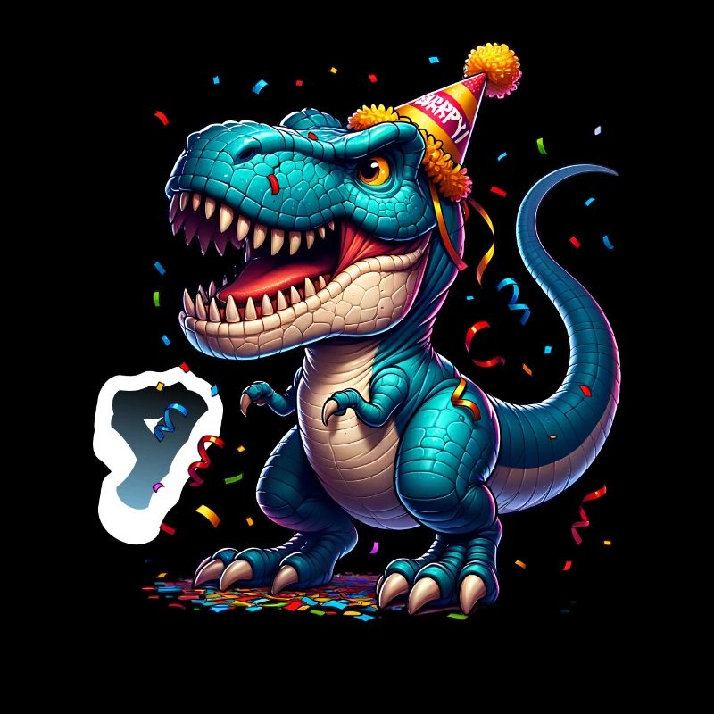 9. Geburtstag T Rex Dinosaurier Kindergeburtstag