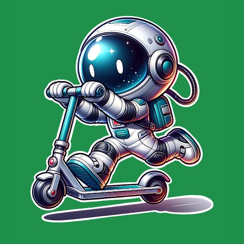 E-Scooter E-Roller Astronaut Scooter