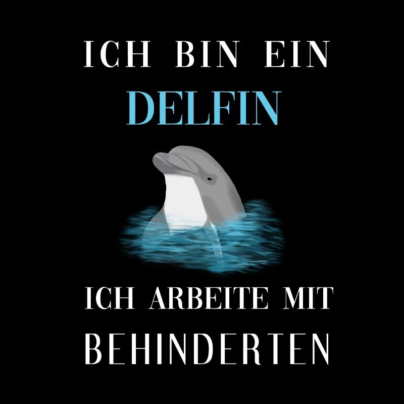 Ich Bin Ein Delfin ich arbeite mit Behinderten