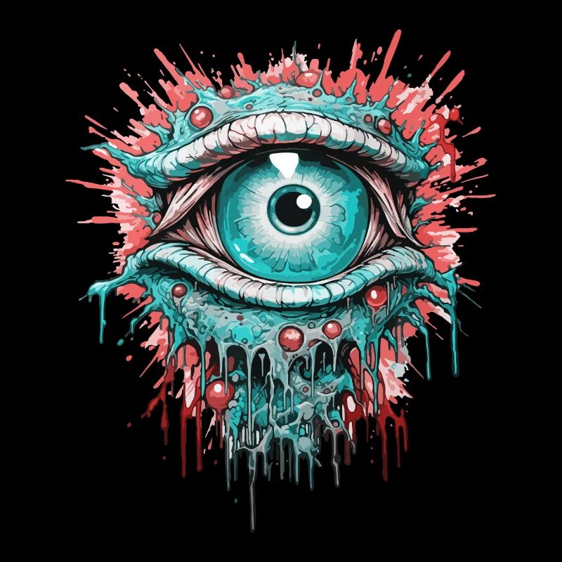Psychédélique Oeil Coloré LSD Drogues Trip