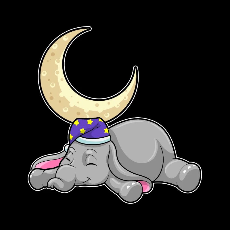 Elephant with moon