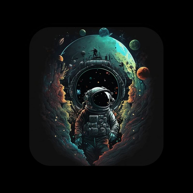 Astronaute abstrait