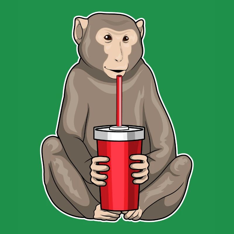 Affe Trinkbecher