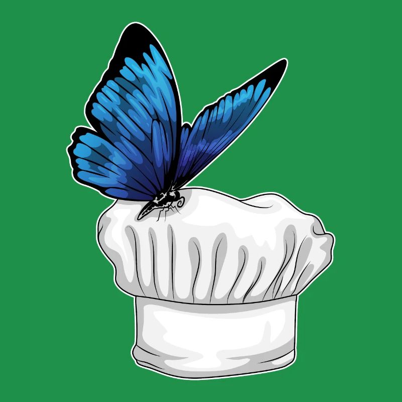 Butterfly Chef Chef's Hat