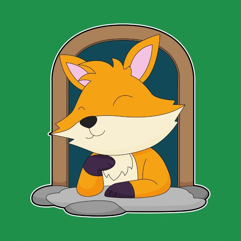 Fuchs in einem Fenster
