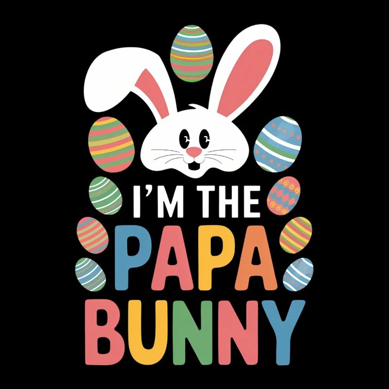 Drôle de lapin de Pâques papa Conception de Pâques