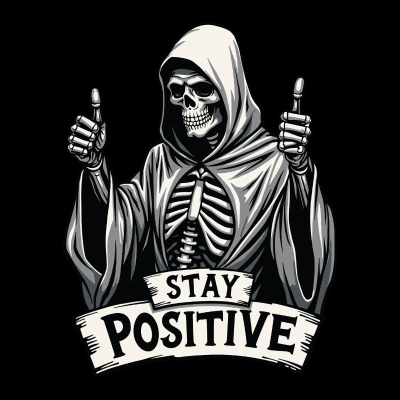Stay Positive – Lustiger Sensenmann