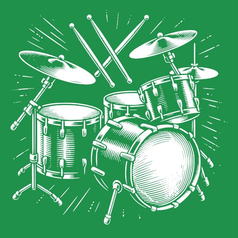 Drums Drummer Destroy Silence Rockband.