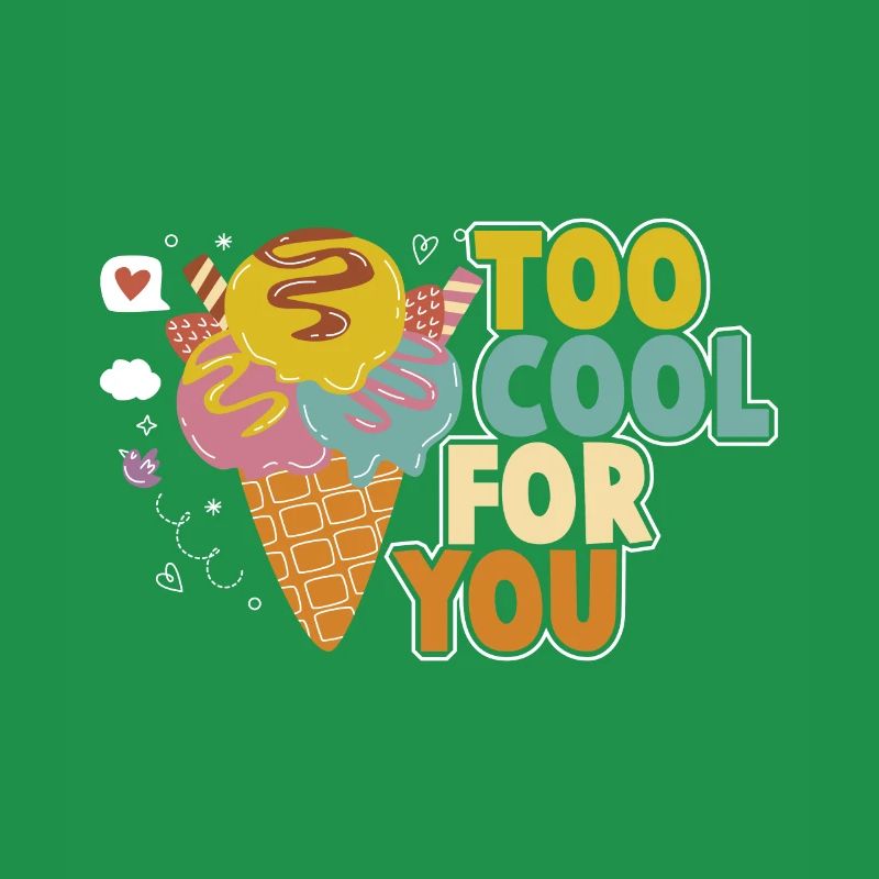 Eiscreme logo Sommer Softeis Geschenkidee