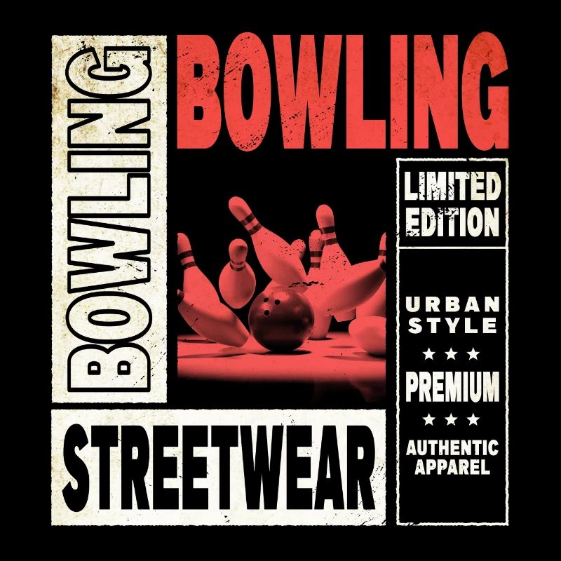 Bowling Bowling Bowling Ball Quilles Joueurs de bowling