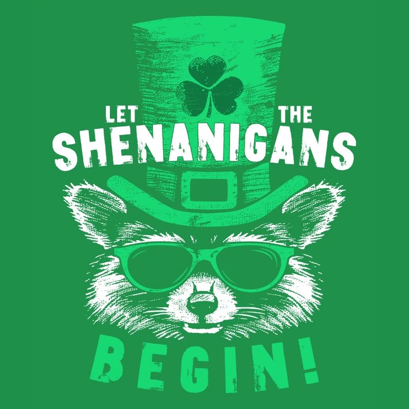 Let The Shenanigans Begin! Saint Patrick Raccoon