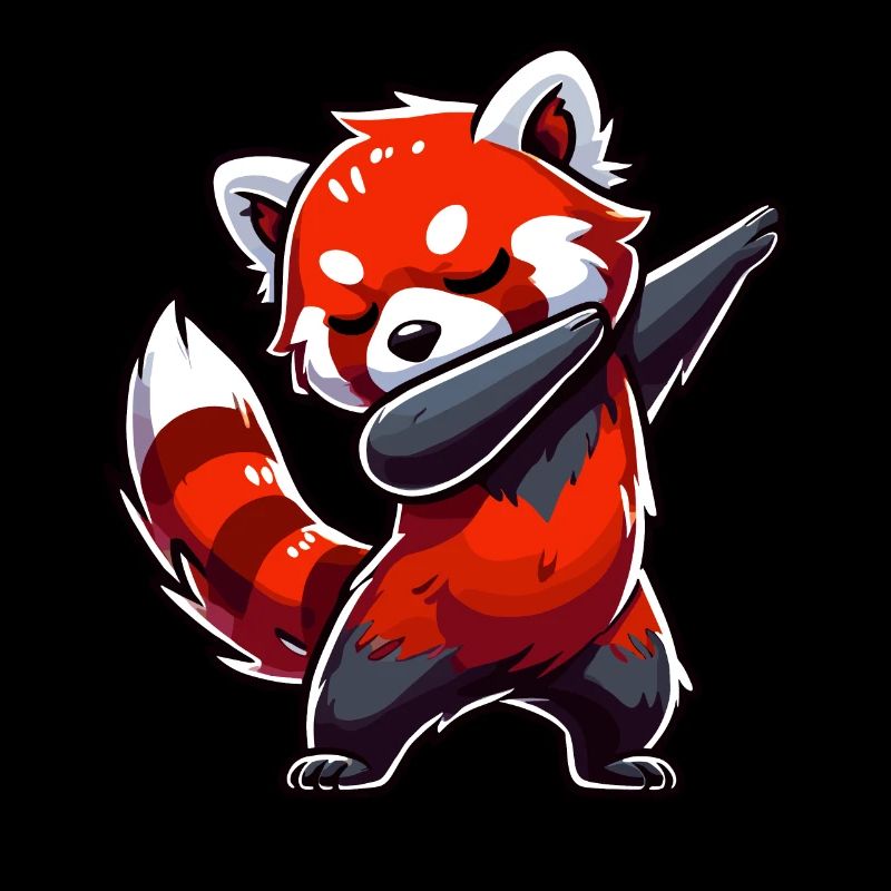Red Panda, Red Panda, Panda Bear, Dabbing