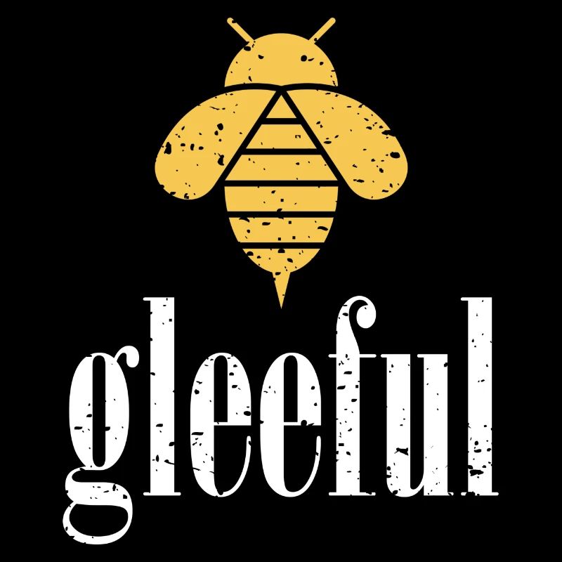 Abeille jaune Abeille joyeuse Soyez joyeuse