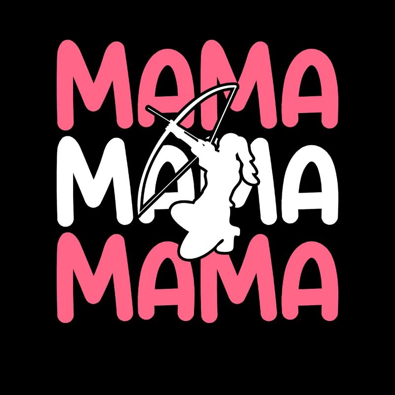 Bogenschütze Mama Mutter Bogenschießen