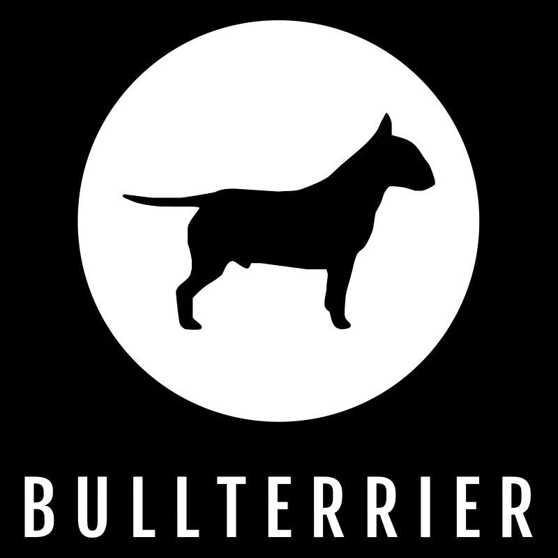 Bullterrier circle with lettering