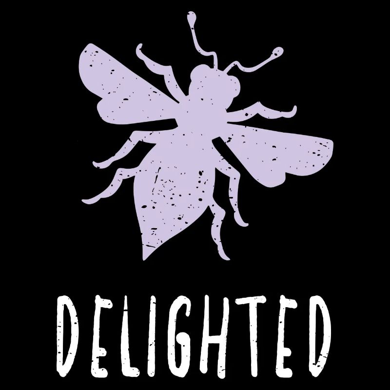 Purple Pastel Bee Delighted Bee Be Delighted