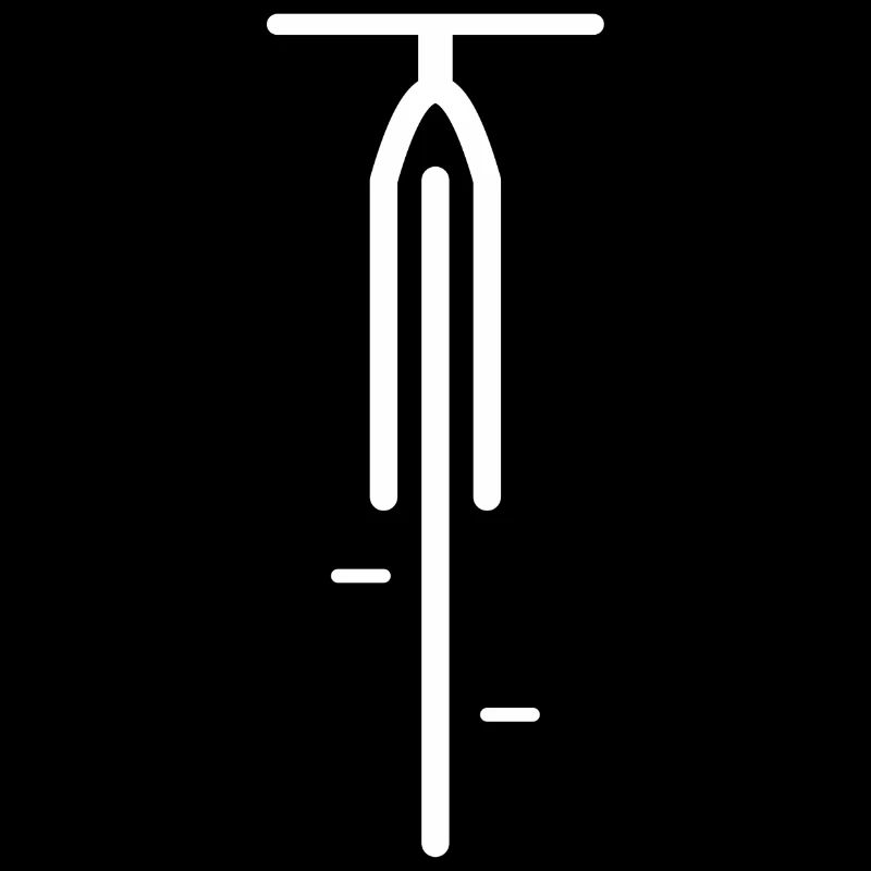 Silhouette de vélo blanc