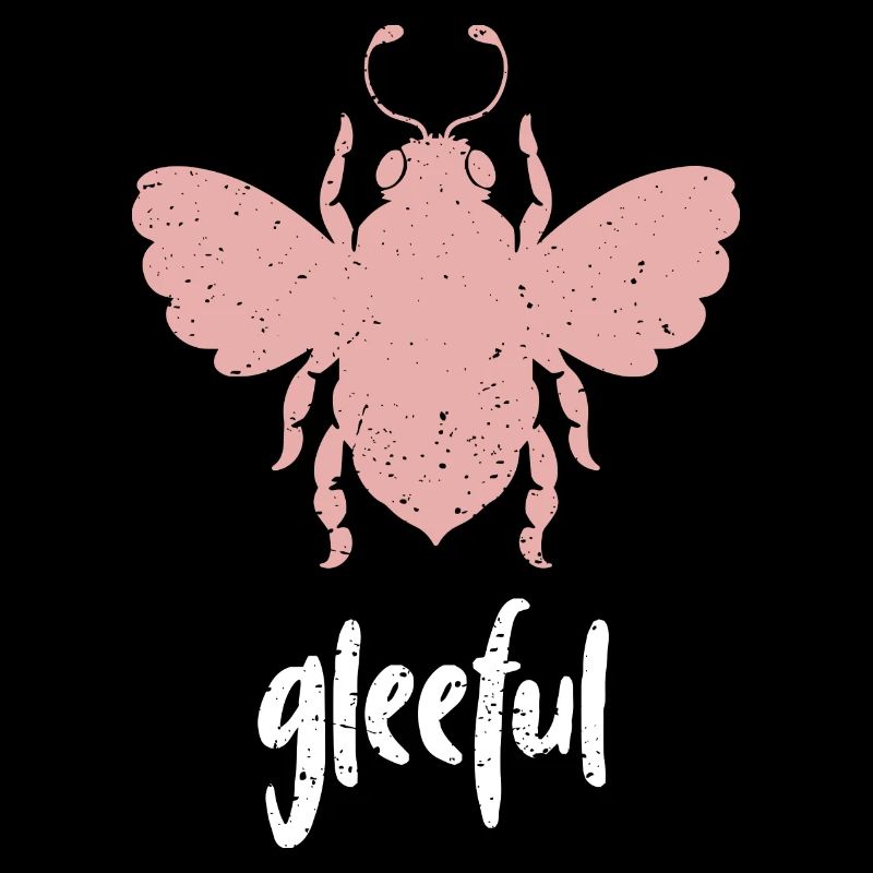 Abeille rose Abeille joyeuse Soyez joyeuse