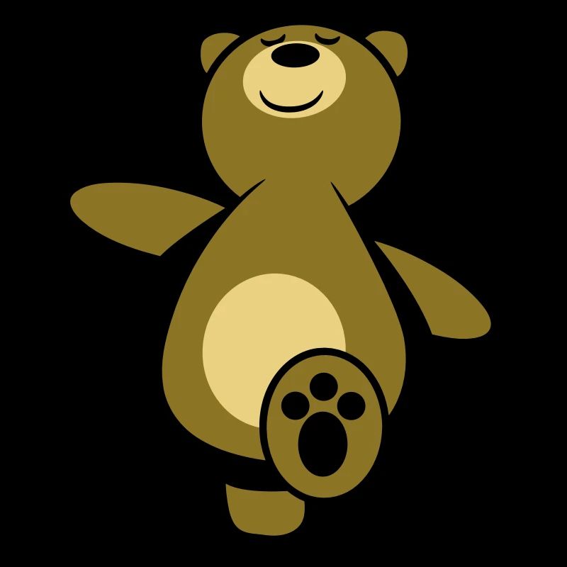 Teddy bear go hiking