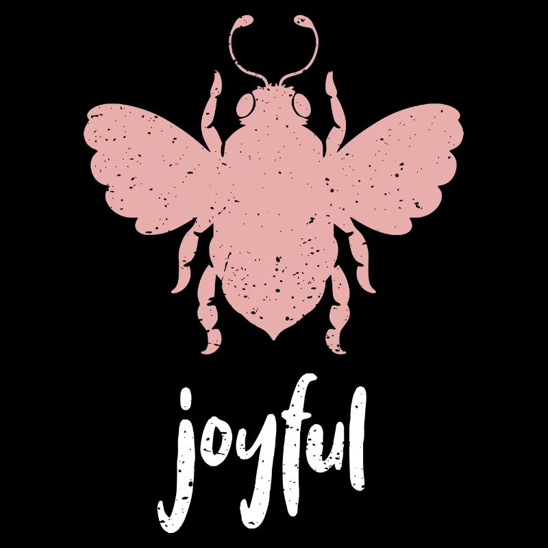 Abeille rose Abeille joyeuse Soyez joyeuse