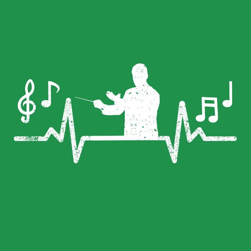 Dirigent Herzschlag Musiker Geschenkidee