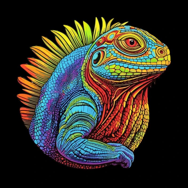 Glowing lizard