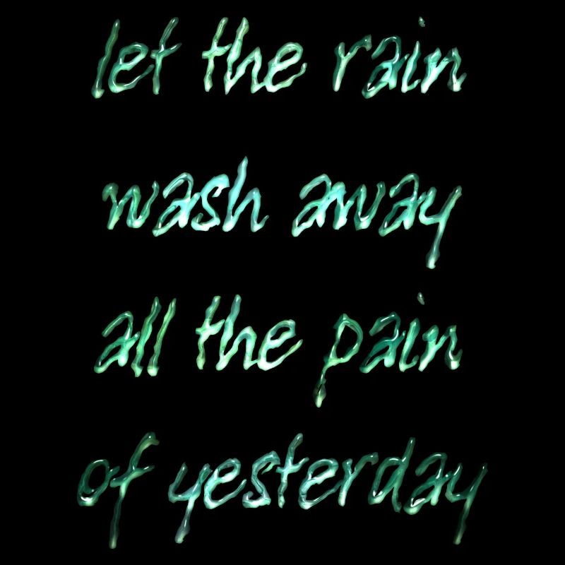 Que la pluie s’évanouisse...