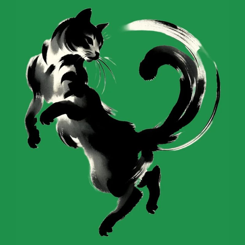 Graphismes de chat fantaisistes et élégants - Purrfectly Cra