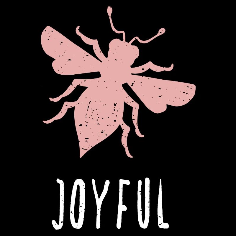 Abeille rose Abeille joyeuse Soyez joyeuse