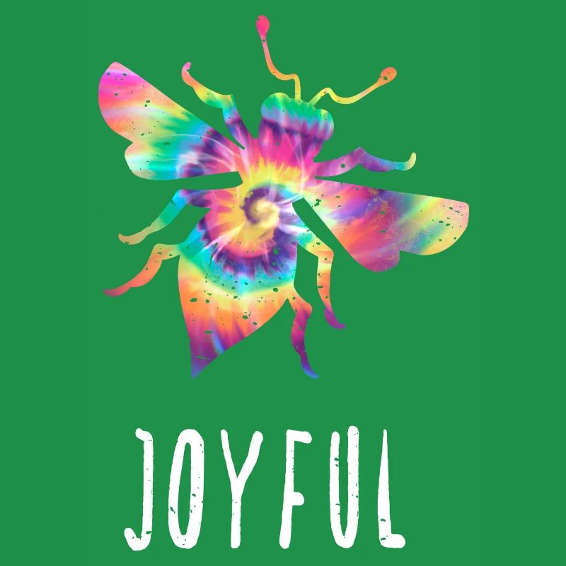 Tie Dye Bee Joyful Biene Be Joyful