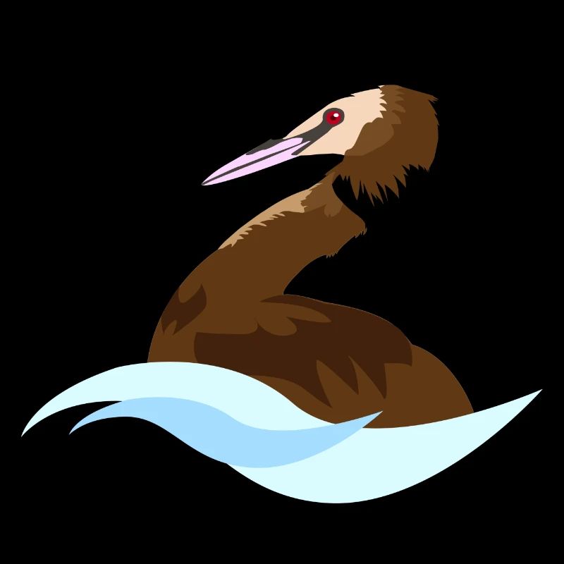 Grèbe huppée logo
