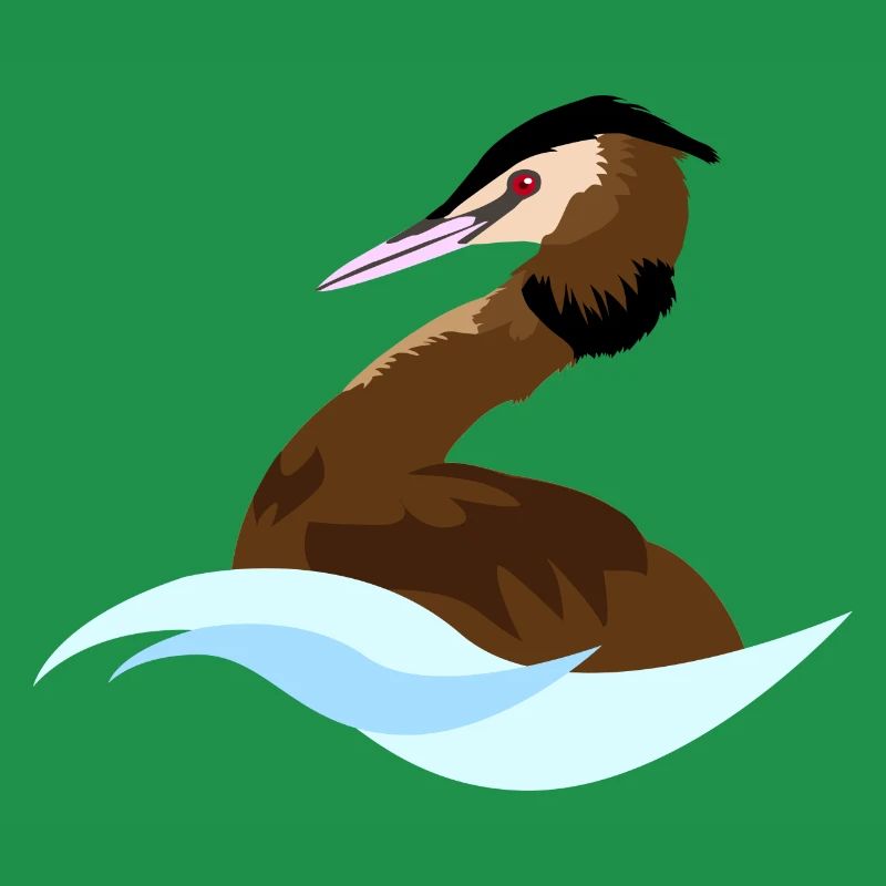Grèbe huppée logo