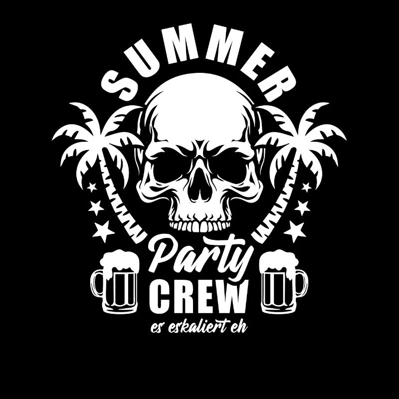 Summer Party Crew - es eskaliert eh - Bierglas