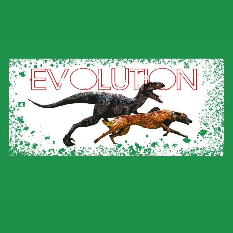 Evolution Comic Hund